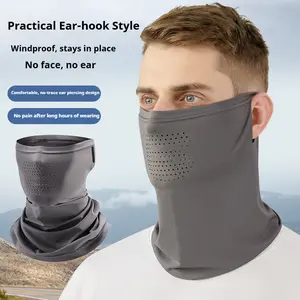 Summer Sun Protection Neck Warmer Ice Silk Multi-Functional Magic Headscarf for Hiking Mountaineering Cycling Outdoor High Elastic Face Mask