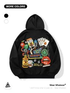 Street Vintage Renaissance Print Loose Hoodie with Pockets, Casual Breathable Sweatshirt for Outdoor and Home Wear