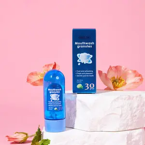AMOCOCO Probiotic toothpaste tablets, fresh breath, fragrance retention, portable particles, mouthwash granules, solid toothpaste