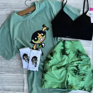 Only T-Shirt, Sweatshirt, Hoodie Powerpuff Girl Green Y2K Shirt, Vintage Cartoon Style Tee, Casual Everyday Shirt, Cute Nostalgic Gift For Girls B9M