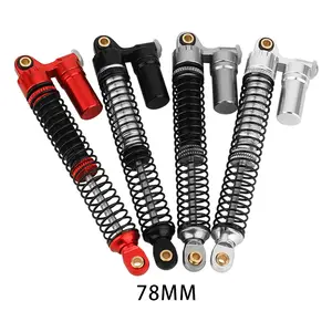 LonZeXy  Aluminium 78mm Shocks- Long Threaded Shock Absorber Oil Damper for TRX4M TRX-4M 1/18 RC Crawler Upgrades
