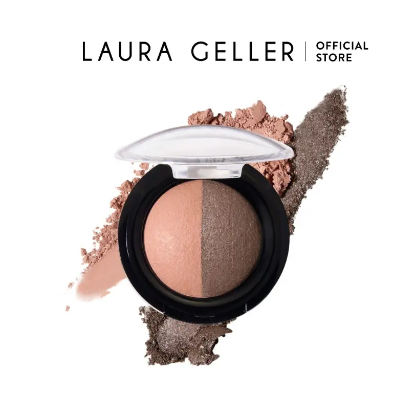 Laura Geller Baked Eyeshadow Sunstone/Almond Makeup Cosmetic for Added Color and Shine Customized Look Eye Palette Laura Geller Baked Eyeshadow Sunstone/Almond Makeup Cosmetic for Added Color and Shine Customized Look Eye Palette
