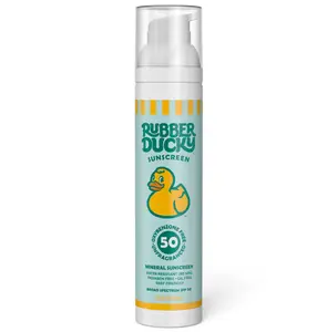Rubber Ducky SPF 50 Mineral Sunscreen Lotion, Broad Spectrum, Water-Resistant (80 min), Fragrance Free, Hypoallergenic, Botanical-Infused, Oil-Free, Reef-Safe, TSA Approved, Travel Friendly, Face Sunscreen, Made in USA