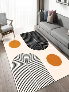 1Pc Geometric Pattern Anti-Slip Rug