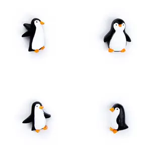 colorful PENGUIN magnets s/4