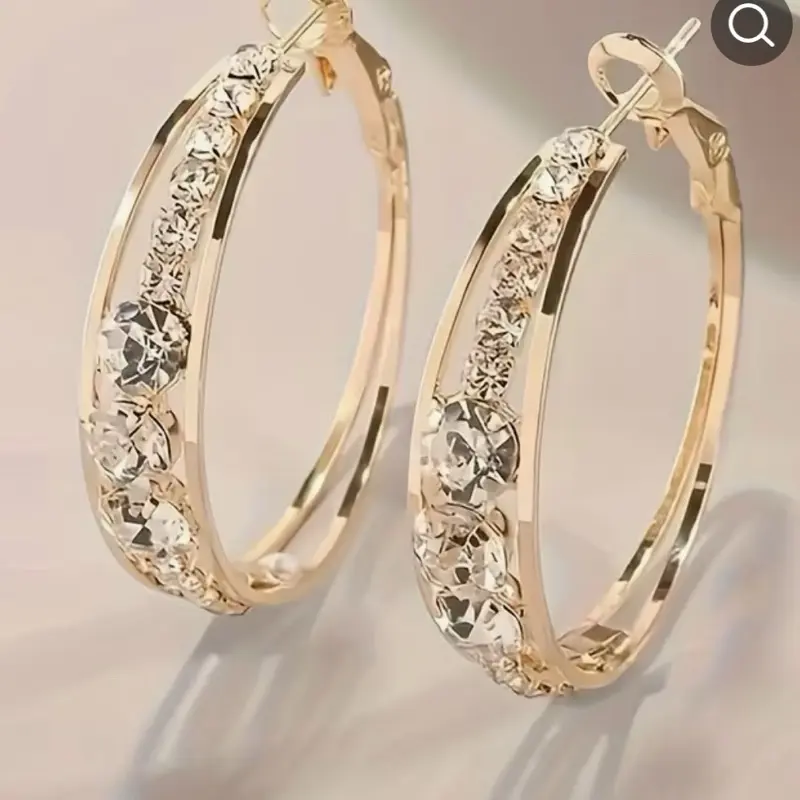 Gold hoop earrings