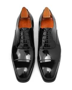 “Imperial Black” Cap-Toe Oxfords