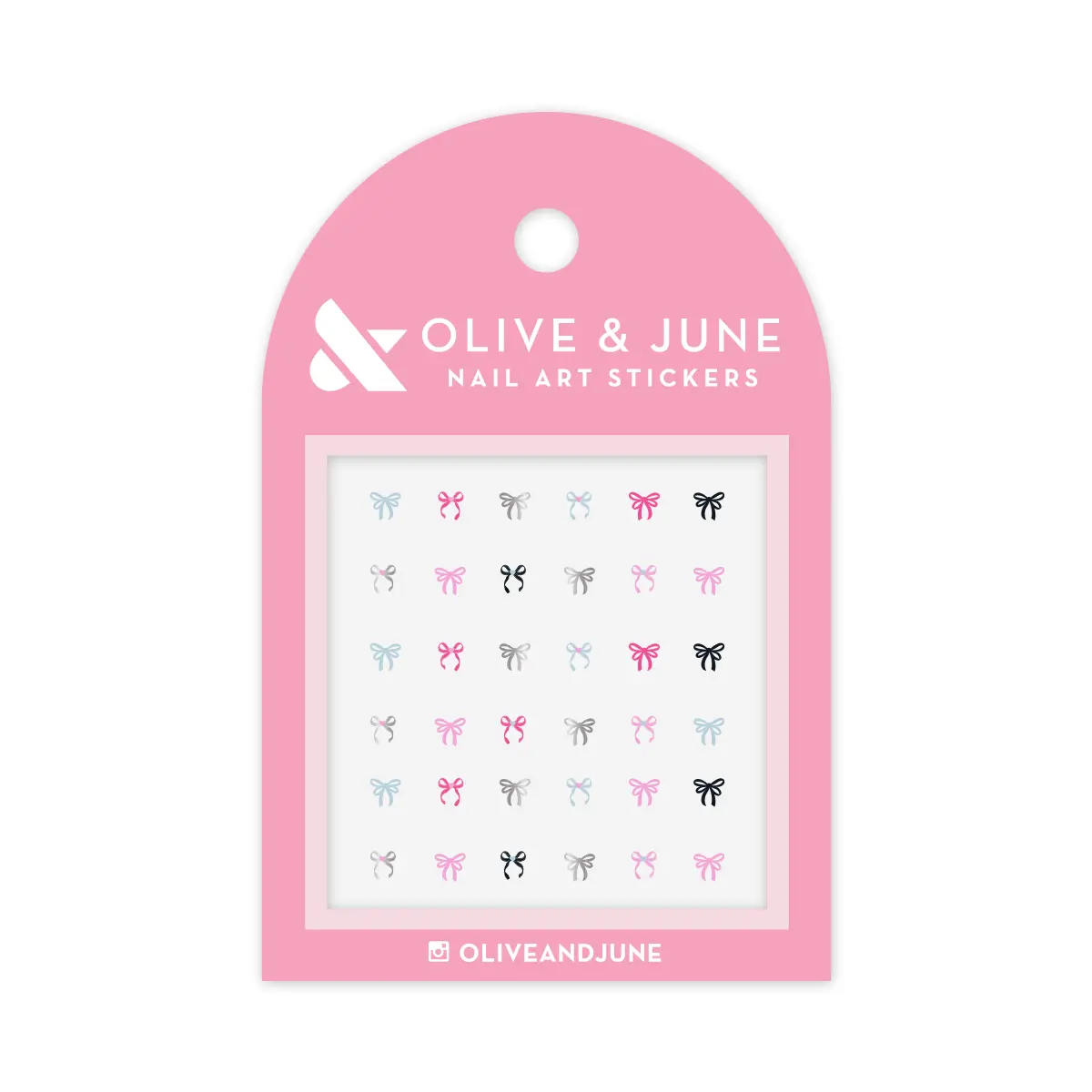 Ribbons + Bows Nail Art Puffy Stickers