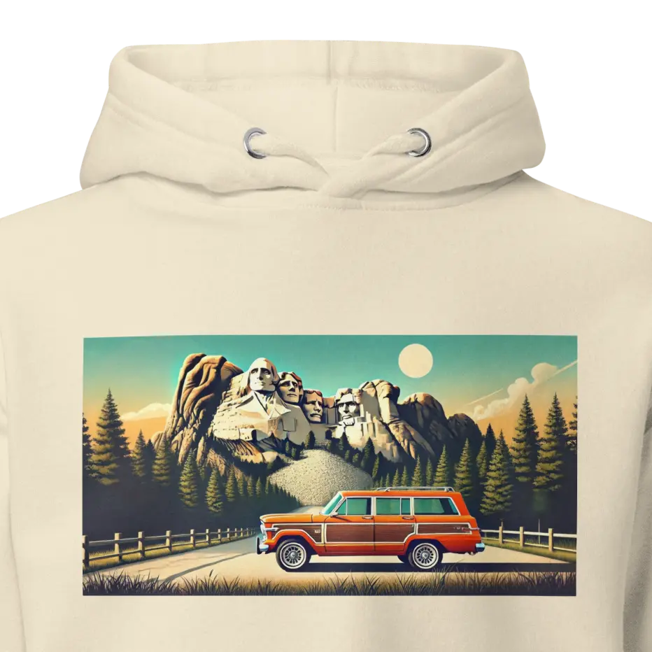 Vintage Jeep Grand Wagoneer Hoodie - Retro Road Trip Style