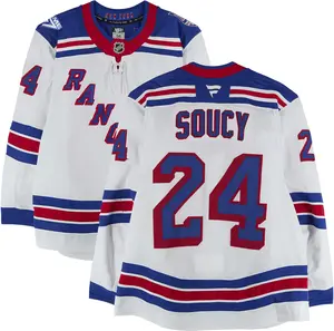 Carson Soucy New York Rangers Game-Used #24 White Set 2 Jersey from the 2025-26 NHL Season - Fanatics Authentic Certified