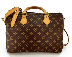 Pre-owned Louis Vuitton Canvas Crossbody Bags Monogram Speedy 30 Bandouliere J0010
