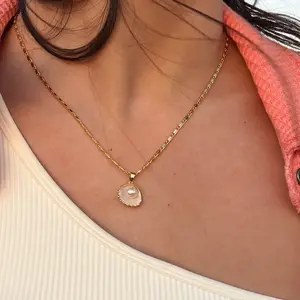 EVRY JEWELS Gold or Silver Plated Stainless Steel Women's Hypoallergenic Meribella Necklace