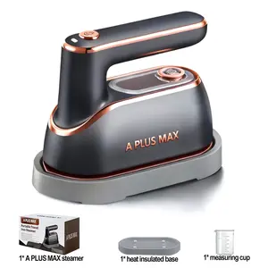 Travel Steamer for Clothes Portable Rotary Garment Iron Small Travel Steam Iron for Home, Dorm, College, 150ml Water Tank, Foldable Wrinkle Remover , 1 Piece