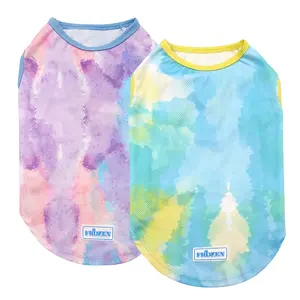 KYEESE Cooling T-Shirt Set of 2, Breathable & Stylish Dog Summer Outfit for Summervibes Outdoor, Trendy Pet Clothes for Petlovers