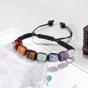 7 Chakra Reiki Healing Jadeite Stretch Bracelet Natural Gemstone Energy Balancing YSupernatural Reiki Stones Bead