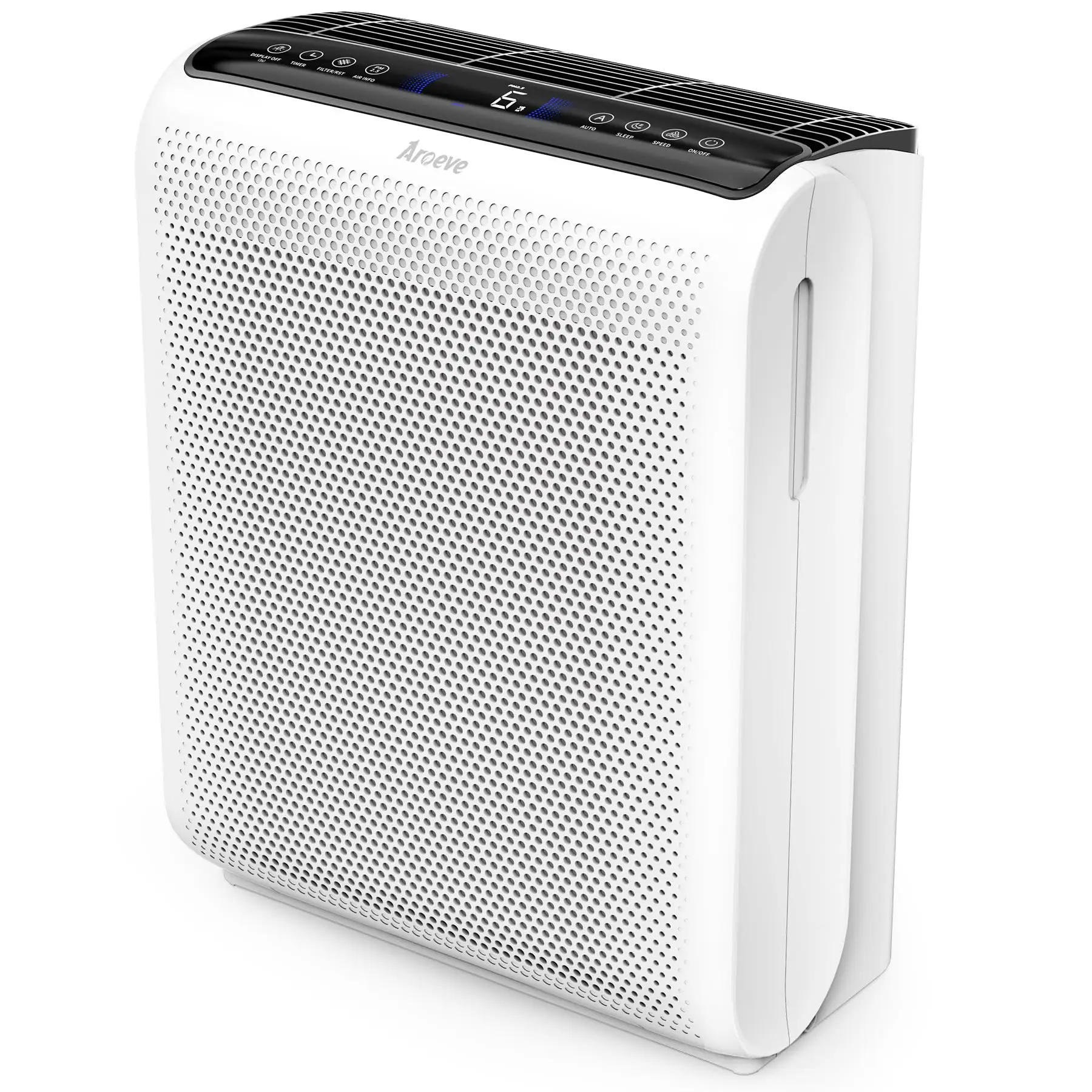 AROEVE MK07 Air Purifiers For Home, Coverage 1395 SqFt, Air Quality Laser Sensors Cleaner Device, Carbon Filter Equipment For Pet Dander, Smoke, Dust
