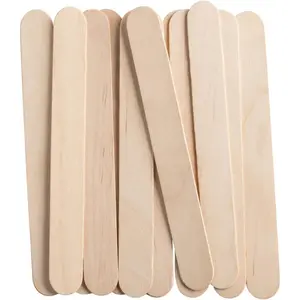 Jumbo 6 Inch Wooden Multi-Purpose Popsicle Sticks, Craft Sticks for ICES, Ice Cream, Waxing, Tongue Depressor Wood Sticks (Formerly Comfy Package)