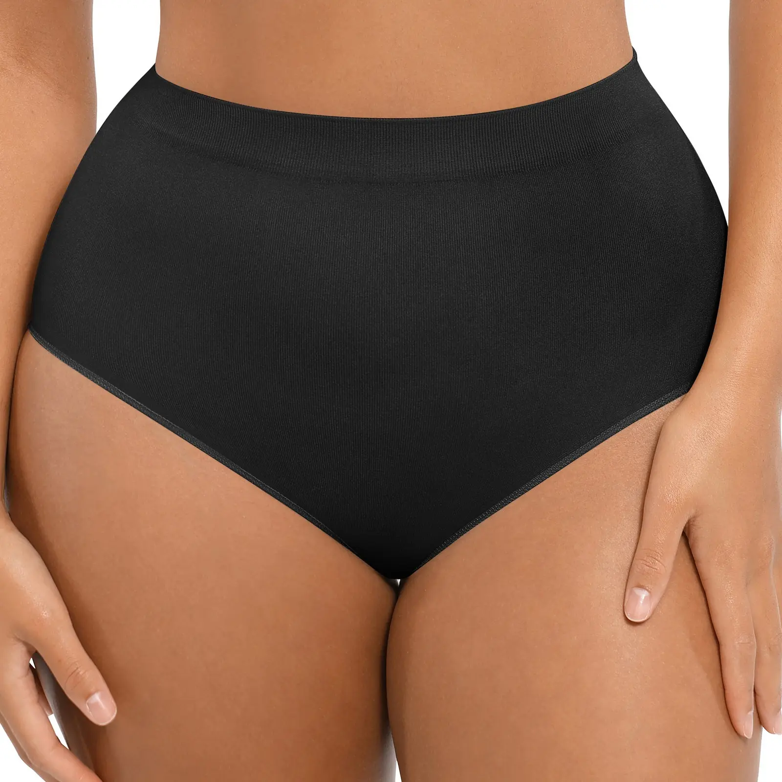 High Waisted Panties-Black