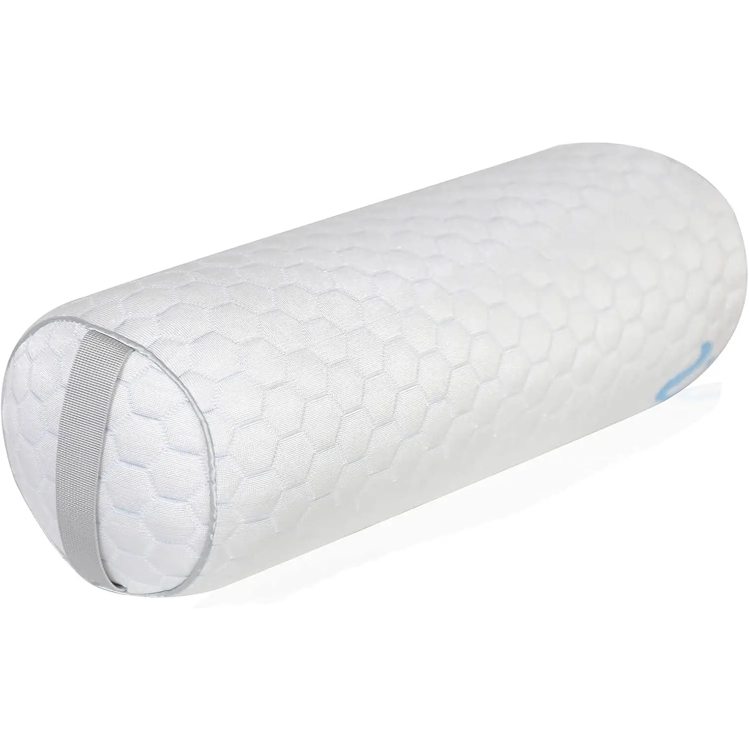 Bolster Roll Pillow Under  for  Sleepers Between  for Side Sleep to  Lower   Shredded Latex Filling and Removable Cooling Cover 20x8