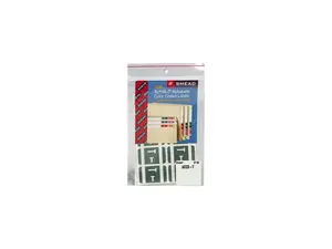 Smead 67190 Alpha-Z Color-Coded Second Letter Labels, Letter T, Gray, 100/Pack