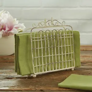Wicket Antique White Napkin Holder