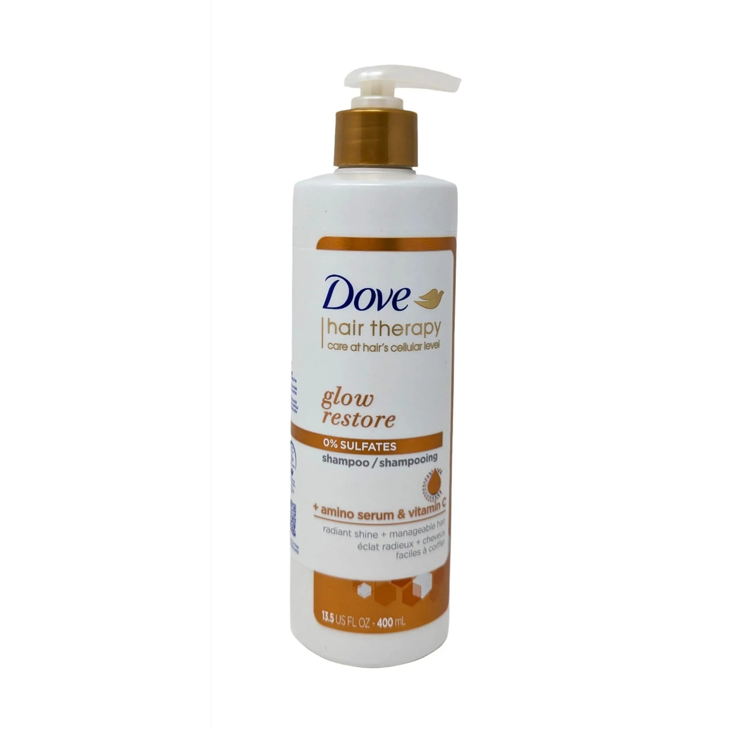 Dove Hair Therapy Glow Restore Shampoo 13.5 oz