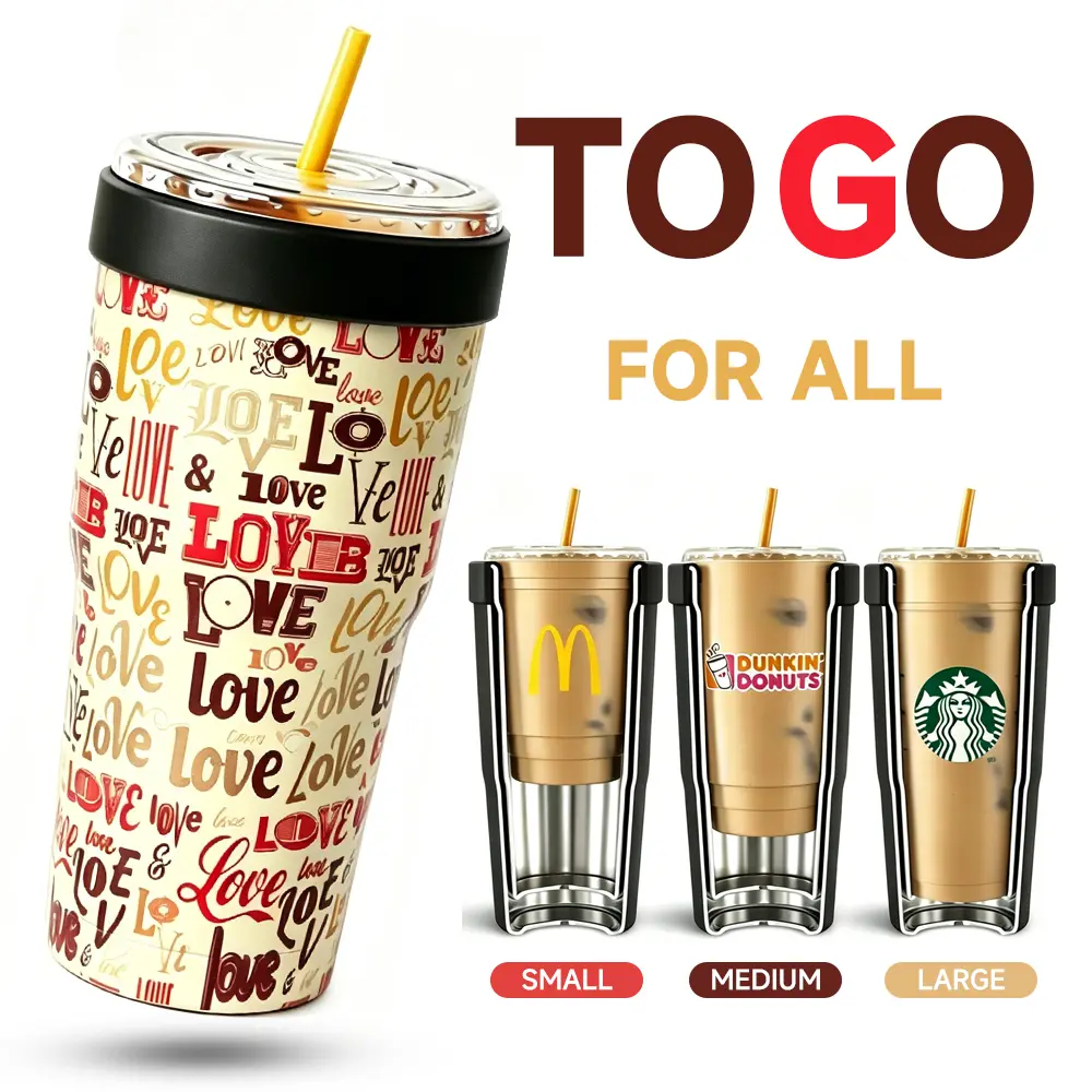 Long-Lasting Thermal Tumbler – Keeps Drinks Hot & Cold Up to 12 Hours – Universal Fit for All To-Go Cups