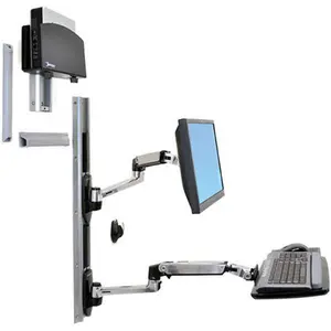 Ergotron 45-253-026 LX Wall Mount System with Small Computer Holder N/R