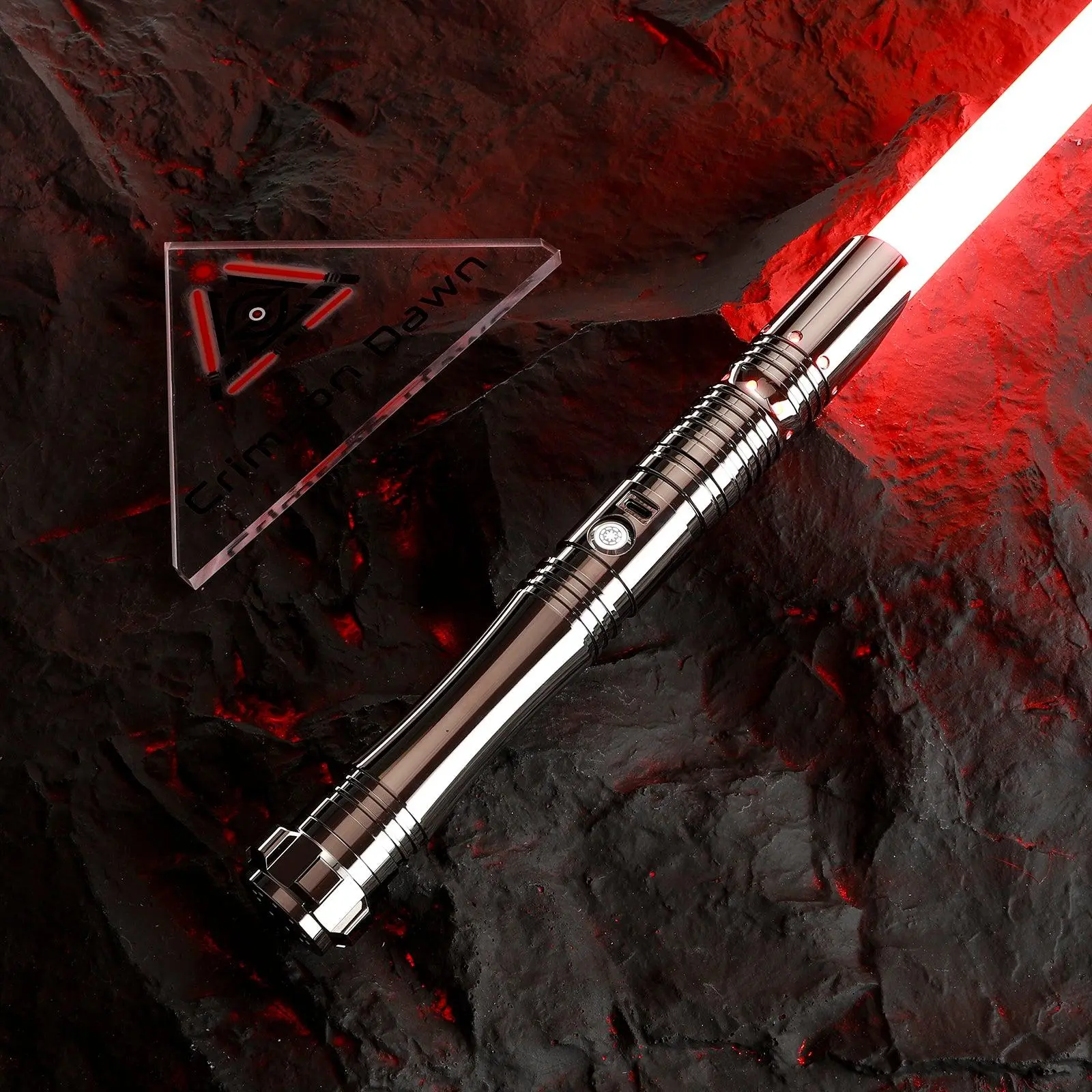 Crimson Dawn Herald Lightsaber – Custom Metal Hilt Dueling Saber