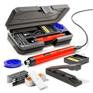 Dual-Use USB/battery Soldering Iron, 3-Speed Temperature Adjustable, Includes Holder & Storage Box, Ideal for Electronics Repair
