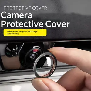 4-Pack Universal Car Camera Protective Covers, 360° Lens Protector, High Definition, Highly Transparent, Car Modification Accessories
