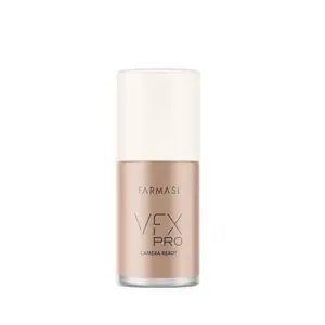 FARMASI VFX Pro Foundation - Cashmere 06, Lightweight Gluten-Free Cosmetic Makeup with Seamless Blend, Buildable Coverage for Flawless Finish, Glycerin
