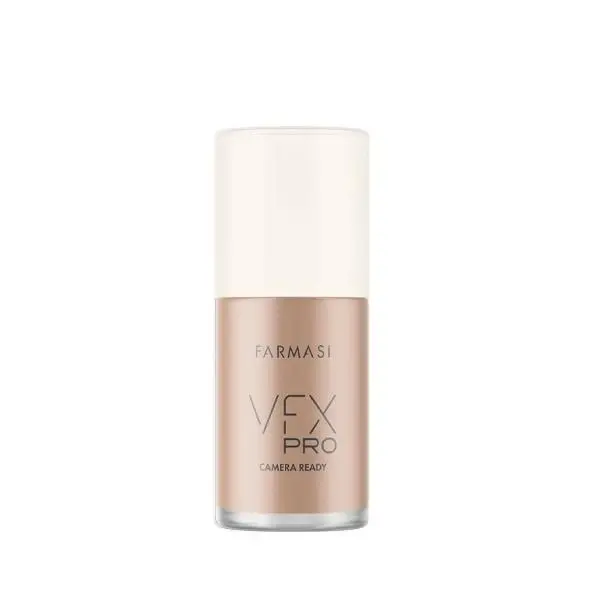 FARMASI VFX Pro Foundation, Cashmere 06 - Full Coverage Liquid Makeup with Antioxidants, Hydrating Formula for a Flawless Matte Finish, Oil-Free & Vegan, Water (Aqua), Blend, Bottle, Glycerin, Gluten Free, Cruelty Free