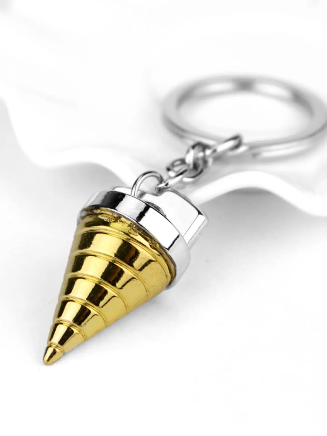 Anime Peripheral Tenno Series Tenno Shiki Lotus Eye Cone Necklace Pendant Car Bag Keychain Charm, Keychain For Bags, Casual Alloy Accessory, Keychain Jewelry, Keychain Accessories