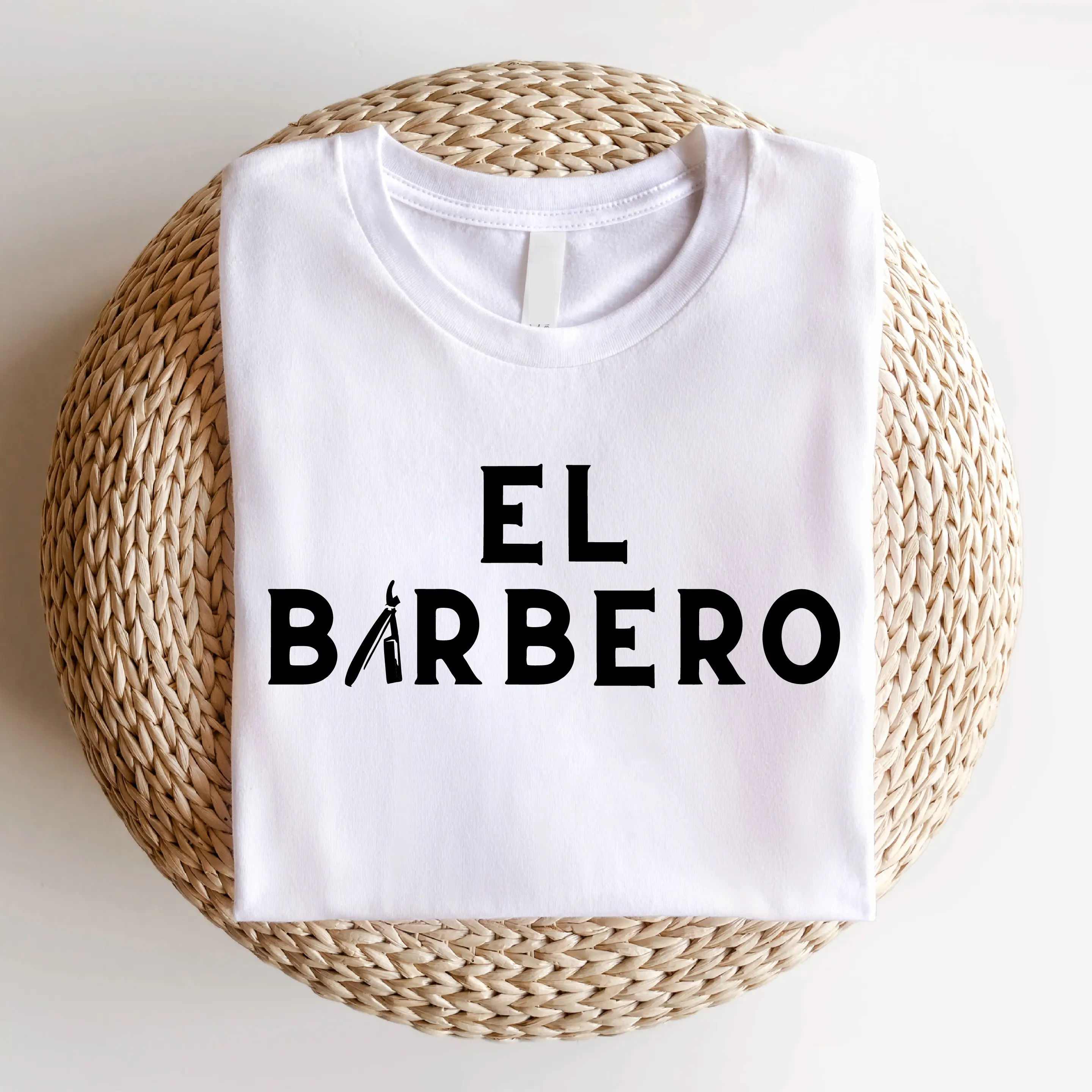 El Barbero T-shirts, The Barber Shirt Short Sleeve, Cool Barber Tee Gift, Hair Dresser Shirts, Cosmetologist Gifts, Spanish T Shirt Barber, Funny Hair Designer Shirt.