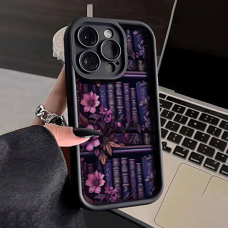Multifunctional Cellphone Casing, Creative Book Pattern Shockproof Anti-Scratch Stylish Protection Accessories for iPhone 17 Pro Max, 16 Plus, 15, 14, 13, 12, 11, Air E & Samsung Galaxy S26 Devices