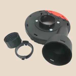 Dust Be Gone Universal Angle Grinder Dust Shroud for Concrete and Stone Grinding with Vacuum Attachment for a Clean Workspace