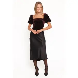 Elyria Puff Sleeve Top - Chocolate