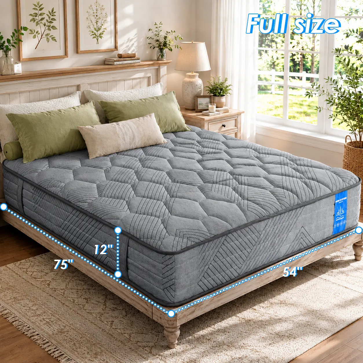 Gray mattress, Full size