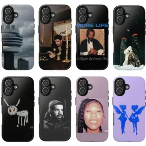 8 Styles D-Drakee Views Tower Art Phone Case, Aesthetic Album Cover Style, Compatible with iPhone 17 16 15 14 13 12 11 X XR & Samsung S22 S23 S24 S25, Gift for Fans, Trending 26 D