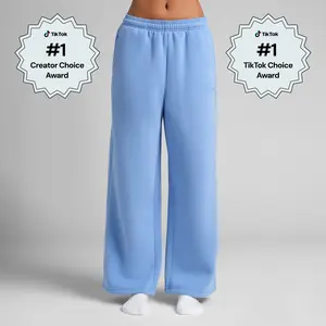 Comfrt | Basic Wide Leg Sweatpants | Relaxed Wide Leg Soft Fleece Sweatpants