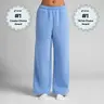 Comfrt | Basic Wide Leg Sweatpants | Relaxed Wide Leg Soft Fleece Sweatpants