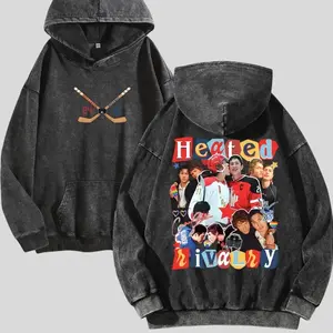24x81 Heated Rivalry Romance Washed Hoodie, Hollanov Couple Shirt, Oversized Menswear And Women Menswear Tops, Gym Pump Cover, Hip Hop Y2K Graphic Apparel, Gift for Fan 5O4 5Y6