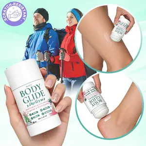 Aloe Vera Extract Body Glide Stick, Moisturizes & Hydrates Skin, Anti-Chafe Protection for Thighs, Chest, Heels, Armpits, 40g