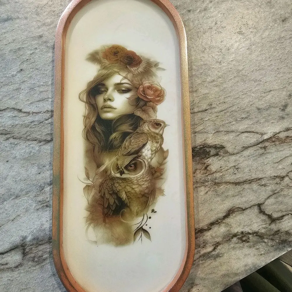 Handmade Large Resin Tray Plates