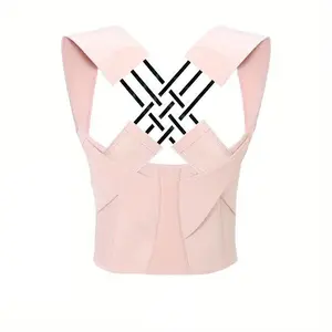 Unisex Waist Trainer Posture Corrector Belt, Adjustable Back Support & Shoulder Brace for Men, Women, Teens – Comfortable Posture Correction & Back Pain Relief Women's Tummy Control Waist Trainer