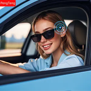 Smart Glasses with Magnetic Detachable Sunglasses, Dual Function Music Playback & Voice Assistant, Outdoor Preferred Choice, Smart Audio Glasses