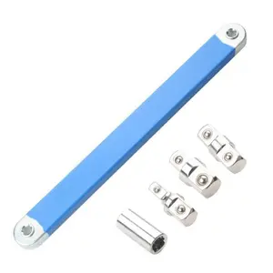 Adjustable Metal Ratchet Wrench Extension Tool, Multi-Functional Impact Socket Wrench Set, Perfect Gift for Men & Valentine's Day