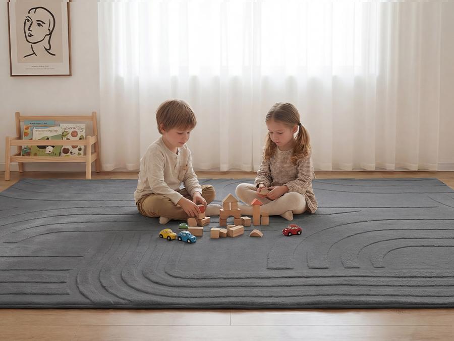 Huloo Sleep Ultra Soft 3D Carved Faux Rabbit Fur Baby Play Mat - 1.3" Extra Thick Fluffy Non-Slip Faux Fur Rug, All Seasons, Ideal for Nursery & Playroom Huloo Sleep Ultra Soft 3D Carved Faux Rabbit Fur Baby Play Mat - 1.3" Extra Thick Fluffy Non-Slip Faux Fur Rug, All Seasons, Ideal for Nursery & Playroom