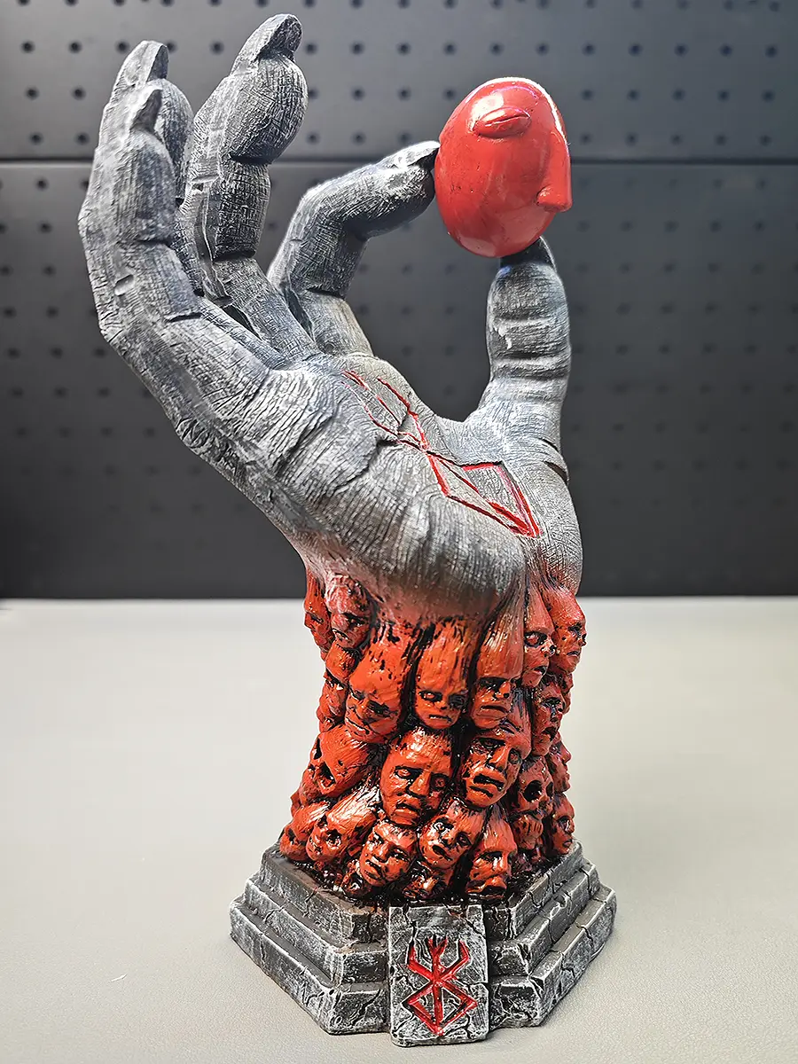 New Berserk Hand Of God Violent God's Hand Resin Crafts Ornaments Halloween Birthday Gift Prank Decompression Fidget Decoration